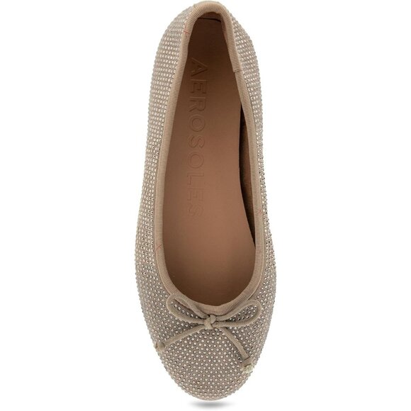 Aerosoles Women Trench Coat Synthetic Polyurethane Closed Slip On Ballet Flat - Picture 5 of 7